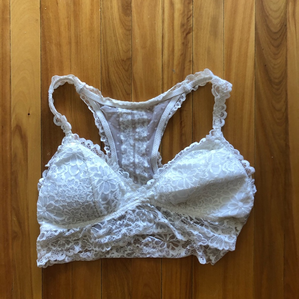 White Bralette with removable padding